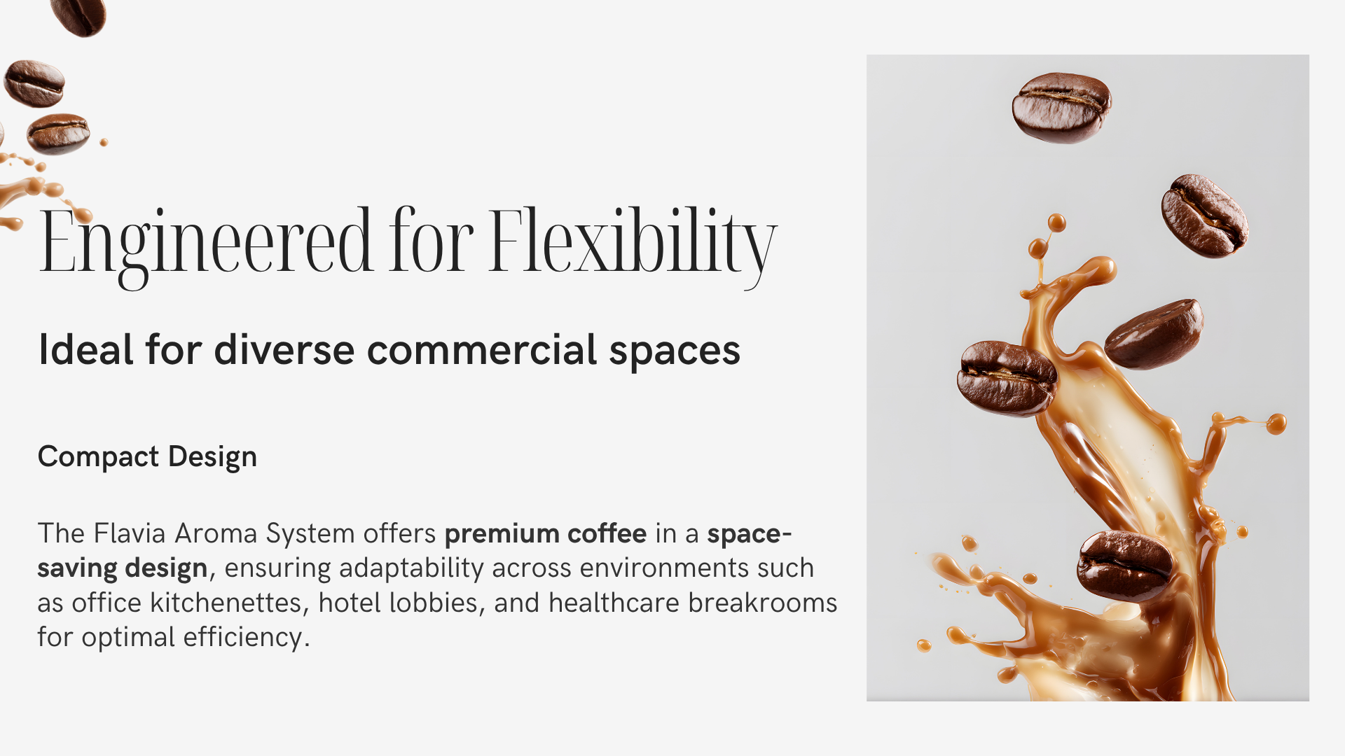 Efficient office workflow with Set Up the Flavia Aroma System