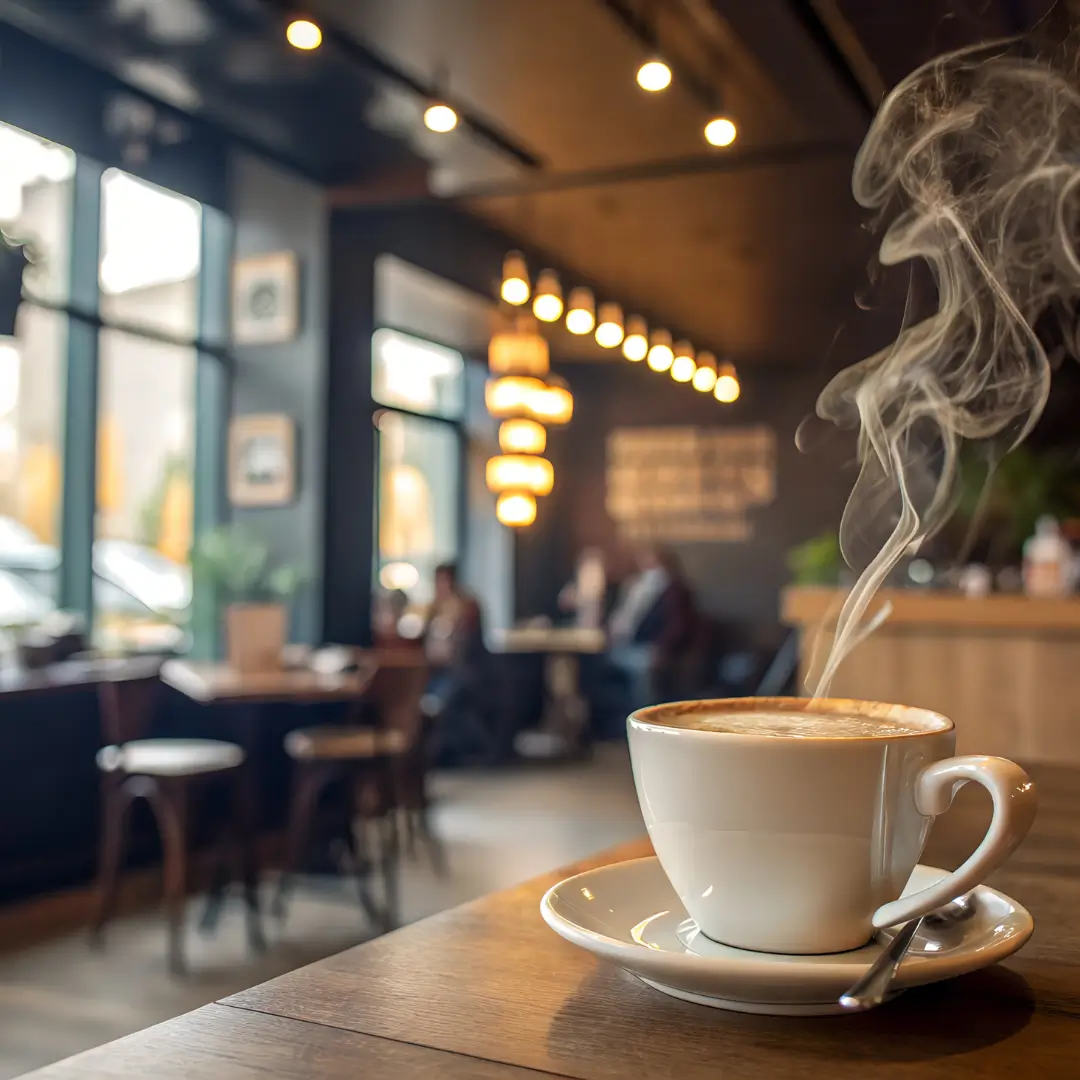 Coffee Service setup in a modern Canadian office