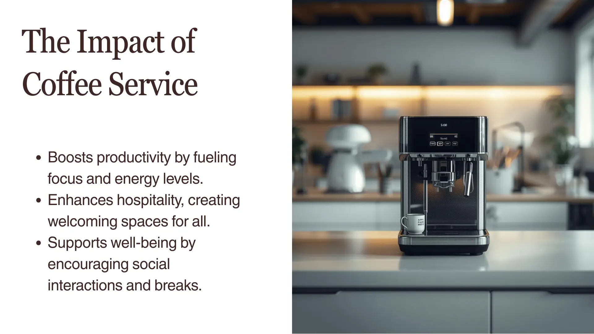 History of Coffee Service modern office machine